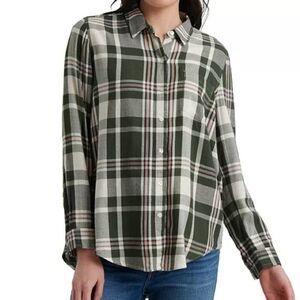 Lucky Brand Classic One-Pocket Plaid Long Sleeve Shirt